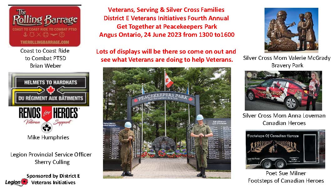 4th Annual Get Together – Peacekeepers Park – Angus Ontario – June 24 2023