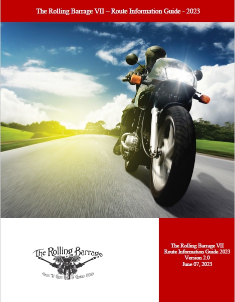 The Rolling Barrage – Route Guide 2023 – Changes – June 07 2023