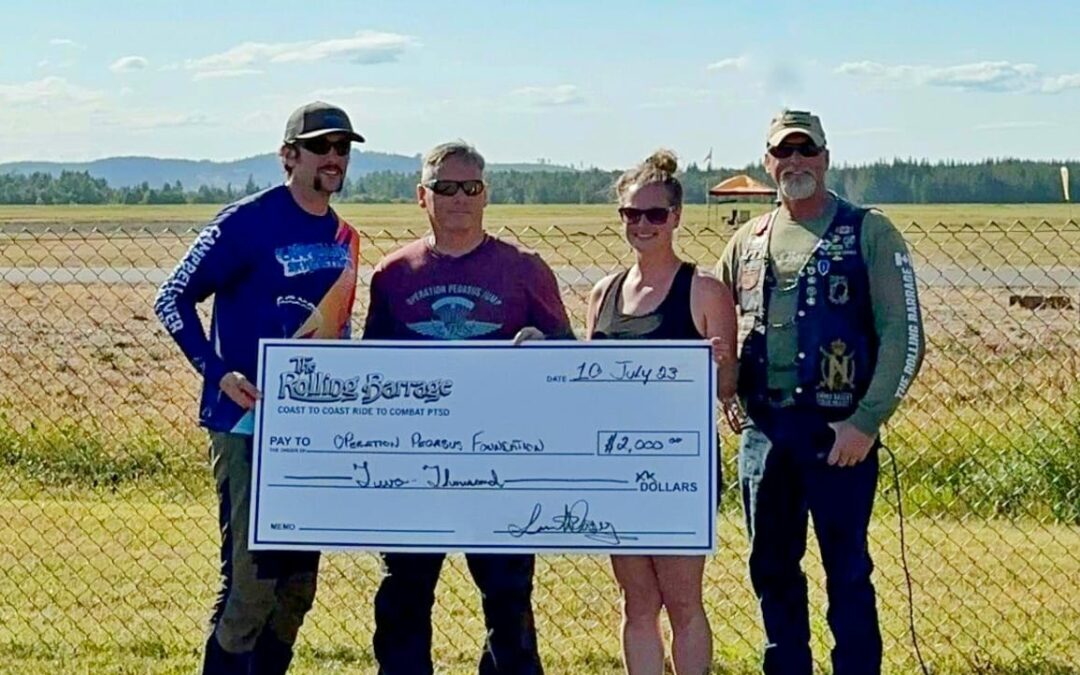 The Rolling Barrage – Donates to Operation Pegasus Foundation 12 July 2023