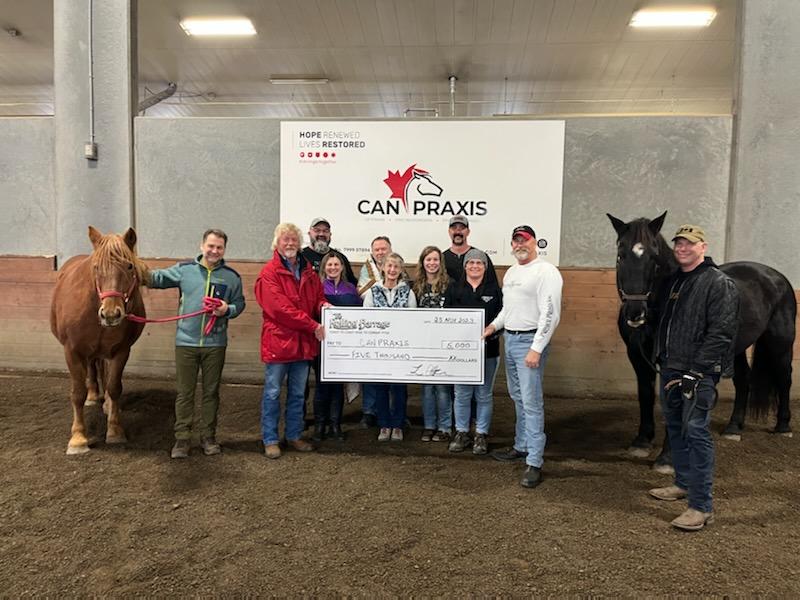 The Rolling Barrage Donates $5k to Can Praxis – Nov 2023