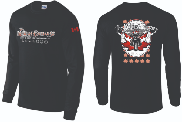 The Rolling Barrage – Long Sleeve Athletic Black