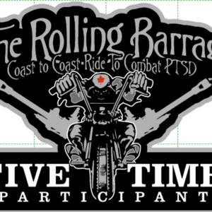 The Rolling Barrage – 5 Time Participant Pin