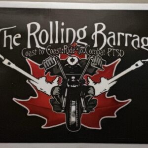 TRB Helmet Decal Black with Colourized Gunbike Logo